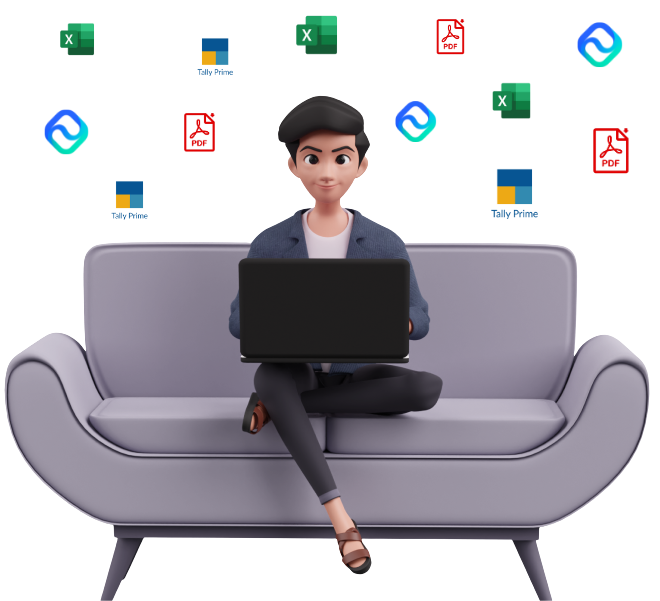 faq boy with logos